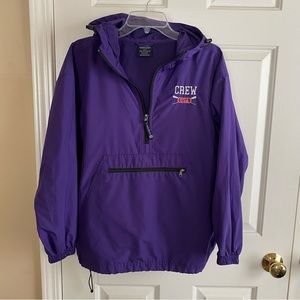 Charles River purple packable rain coat